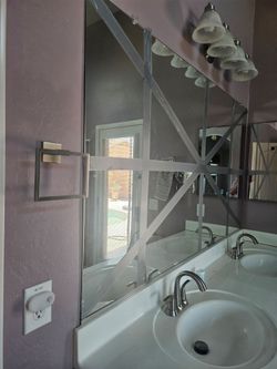 Bathroom mirror 7' x 42"