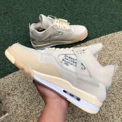 JOrdan 4  off-white sail 