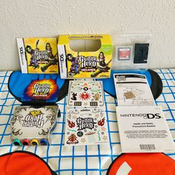 Nintendo DS Guitar Hero On Your Decades Boxed Set Complete 