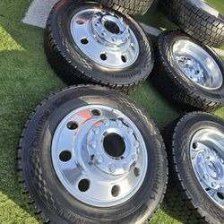 6 NEW TAKE OFFS 2025 FORD F450 PLATINUM RIMS&TIRES 