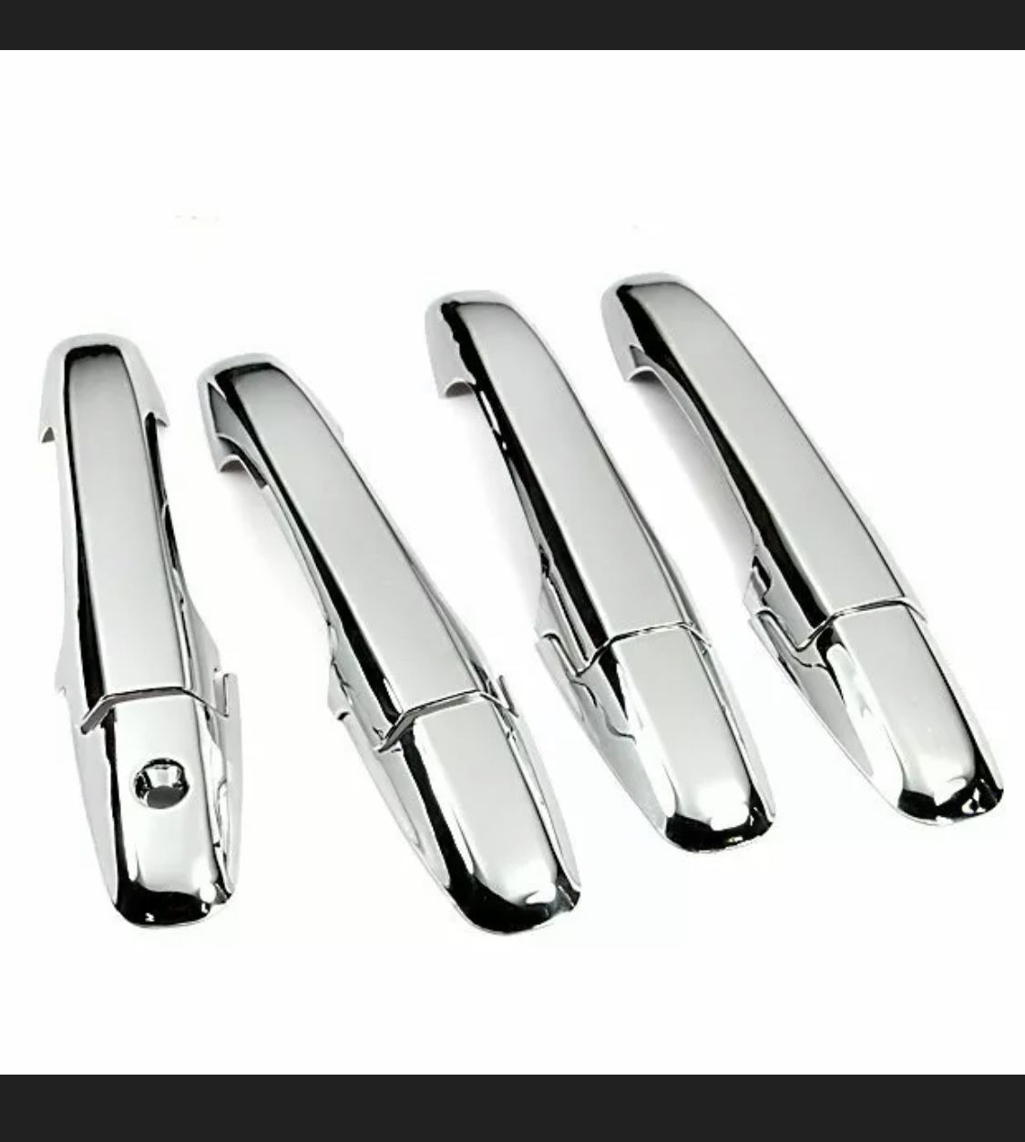 8Pcs Triple Chrome Side Door Handle Cover Trims For 2006-2011 Honda Civic