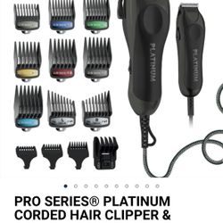 PRO SERIES® PLATINUM CORDED HAIR CLIPPER & CORDED TRIMMER KIT