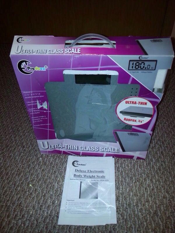 Produex Ultra- Thin Digital Glass Scale PEB-215N