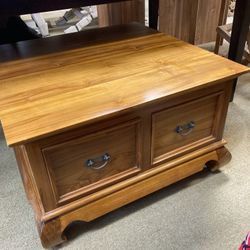 Teak Block Coffee Table (New)
