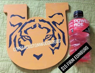 Small tigres wood logo $15 edinburg pick up
