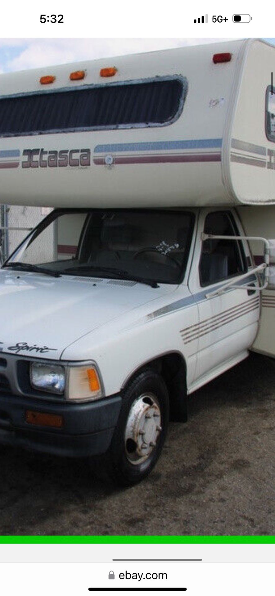 1993 Toyota Itasca Spirit 22ft 3.6 V6 Automatic Rv Motorhome