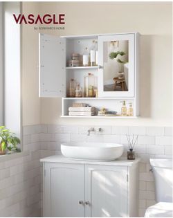 Bathroom Cabinet with Mirror, Wall-Mounted,