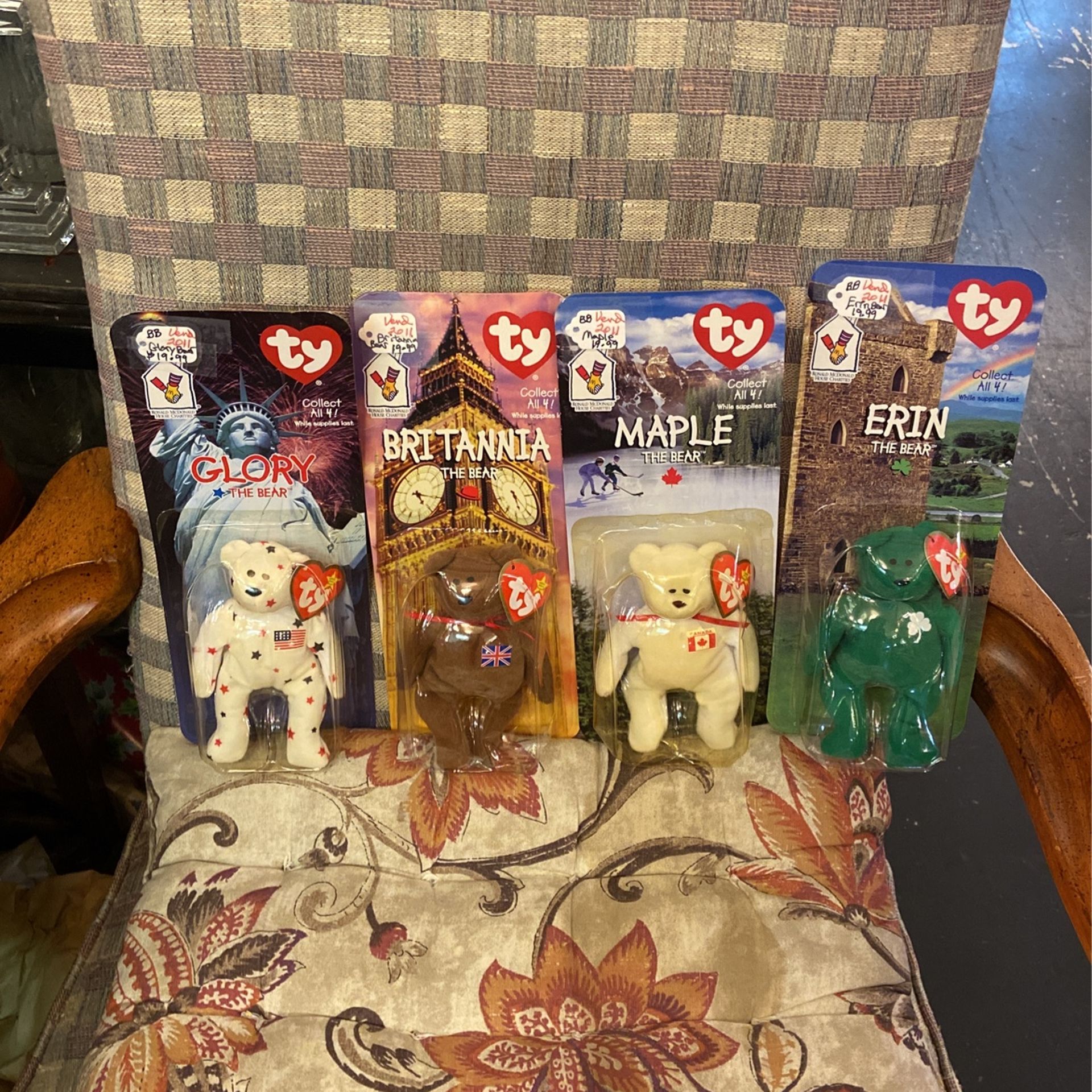 Ty Beanie Babies Collect All 4