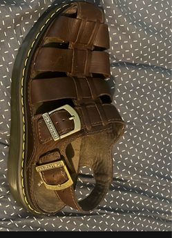 Dr. Martens Brown Leather Fisherman Sandals