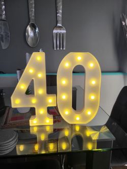 Number with ligths