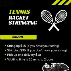 Tennis Racket Stringing 