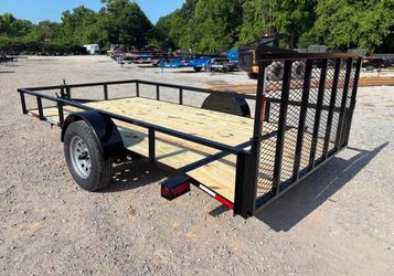New 6.5x12 Dovetail Utility Trailers