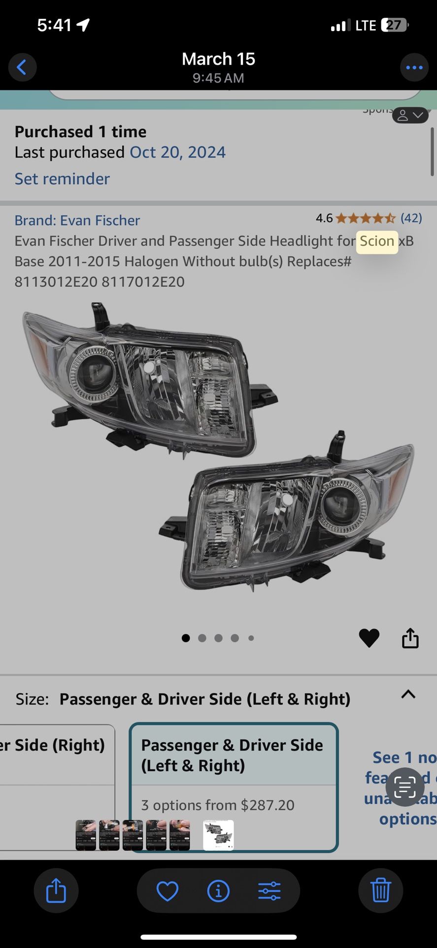 Scion Headlights