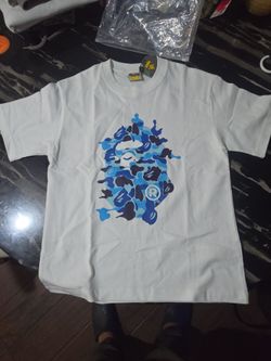 Blue/white bape shirt  small