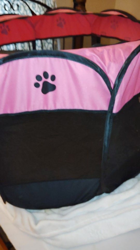 Little Kitty House Pink Black