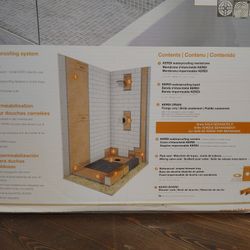 Shower Kit For Shower Pan And Walls With Curb