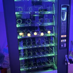 Modern Black Vending Machine 