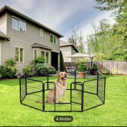 NEW 40” Metal Pet Yard/Fence, 8 Panels