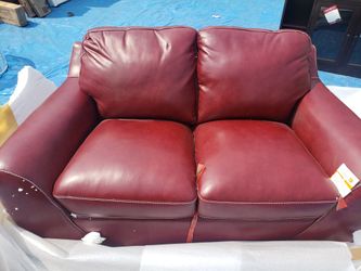 Sofa love seat leather couche