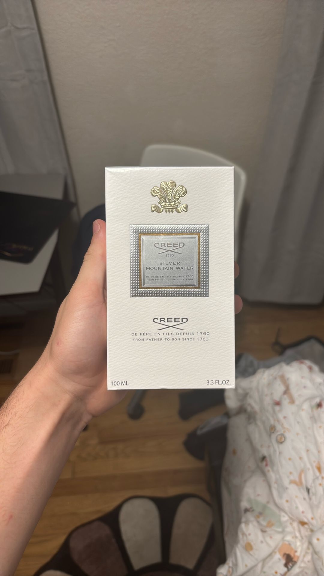 creed silver mountain water brand new