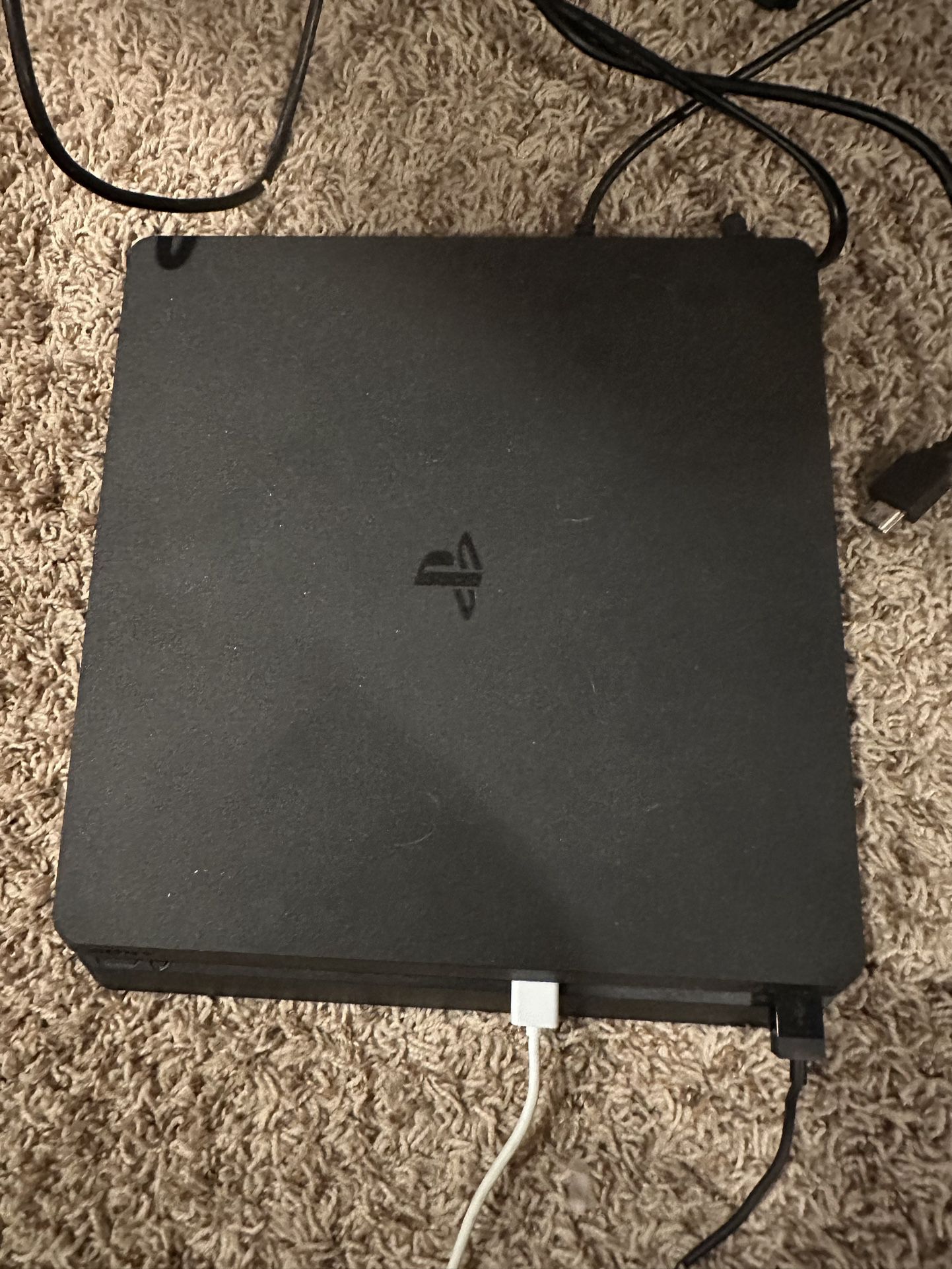 PS4 Slim 1TB Bundle (Cables and Chargers Included)