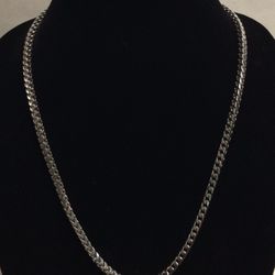 24” .925 Silver Franco Link Chain 
