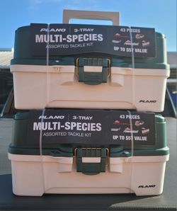 NEW Fishing Tackle Box w/ 43 pieces - $20 EACH