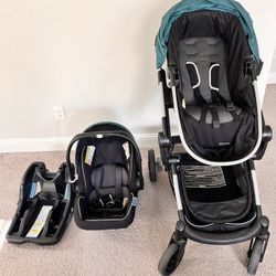 Grace Modes Nest Travel System - Car seat & Stroller With bassinet 