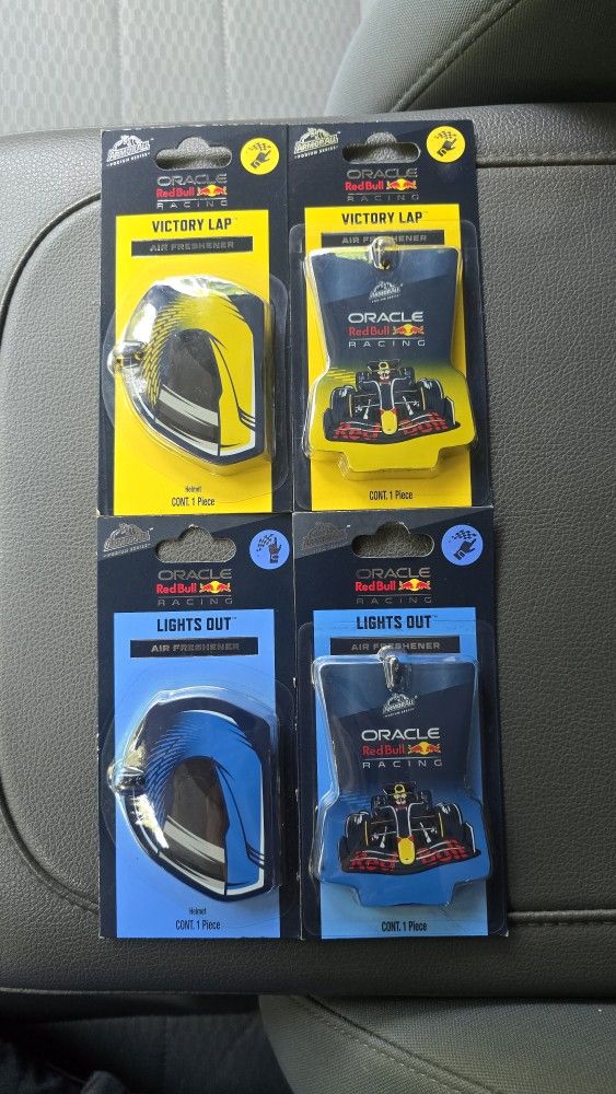 🏁 Red Bull Racing Air Fresheners – Official F1 Edition (Set of 4) 🏎️💨