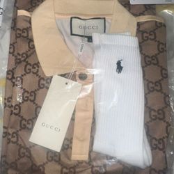 Men’s American M-L Brown Gucci Shirt 