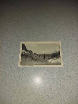 EXTREMELY RARE VINTAGE 1920'S TO 1930'S THE DUNES, WAVERLY BEACH UNUSED POSTCARD