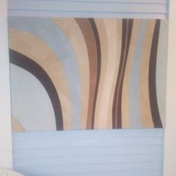 Large Mid Century Modern Style Wall Art