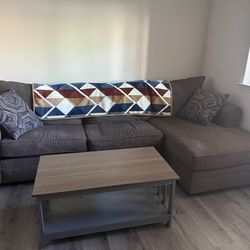 sofa and coffee table