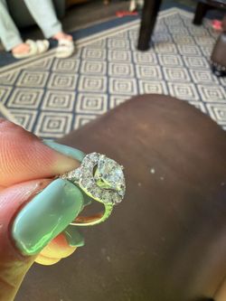 3 ct halo ring