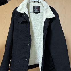 MOVING!! Set of 2 - Giant Corduroy Sherpa Jacket and Manfinity Puffer Jacket