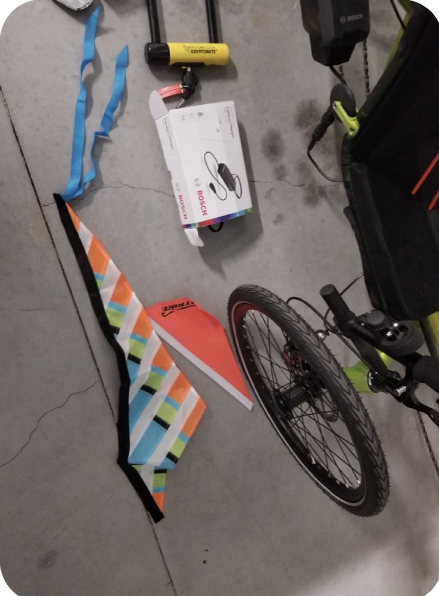 Brand new recumbent trike with accessories