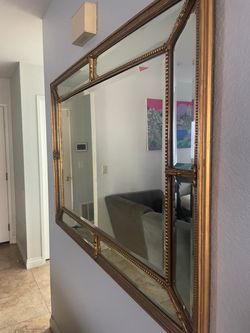 Large Gold Antique Mirror