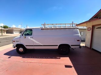 Chevy G-Series Cargo Van with Roof Rack
