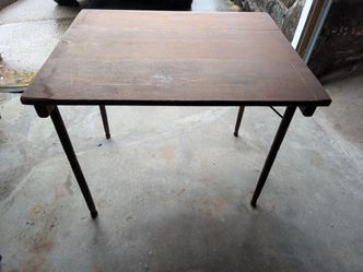 Antique folding wood table