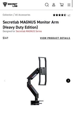 Secret labs, heavy duty monitor arm