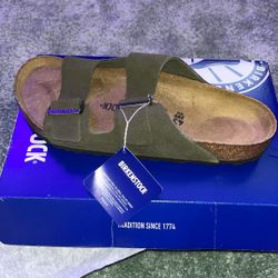 Thyme Suede Birkenstocks Size M10