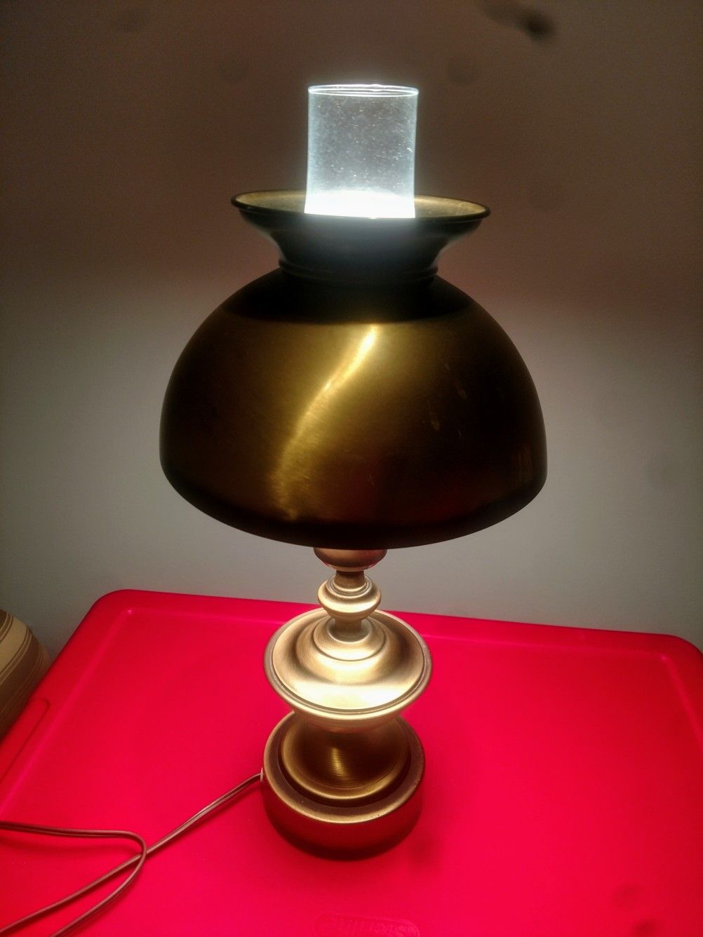 Vintage Brass Desk Lamp