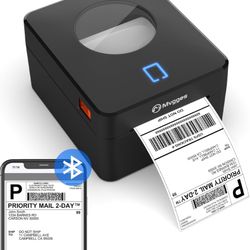 Bluetooth Thermal Shipping Label Printer, 4X6 Label Printer for Shipping Packages Small Business, Support Windows, Mac, iOS, iPhone, Android, Used for