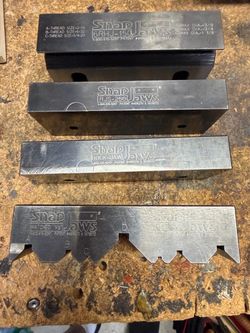 Snap Jaws Vise Jaw Set - Rock Jaw, Matched V's, 6RHJ-150