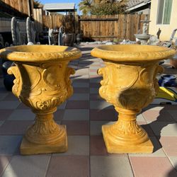 New Flower Pots Made Out Of Cement Perfect Gift 💝 