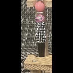 Pink With Diamond Beaded Pen