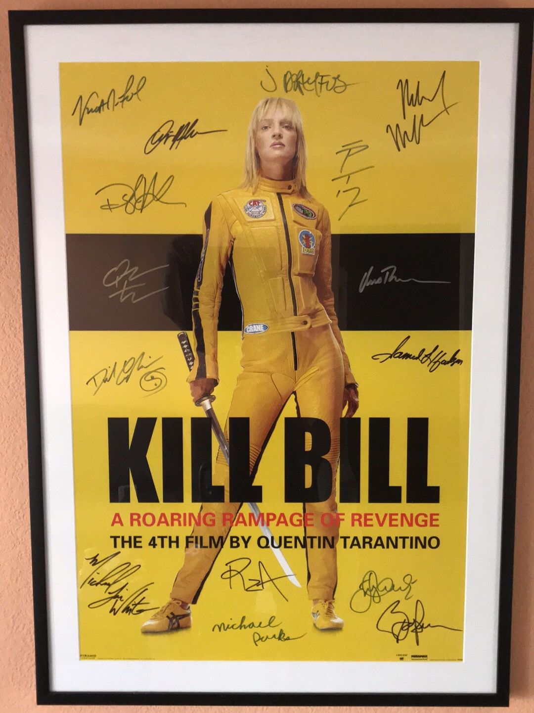 Kill Bill Signed By 15  With Director