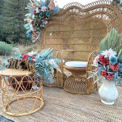 Rare Double Peocock Chair 