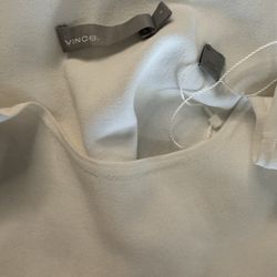 Vince .White Quarter Sleeve Top Size Medium 