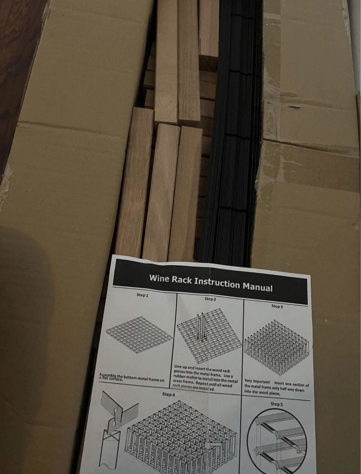 Real Wood 120 Bottle Wine Rack